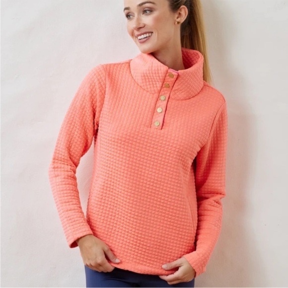 Tuckernuck Dudley Stephens Perry Street Pullover Waffle Hibiscus XXL - Picture 1 of 14